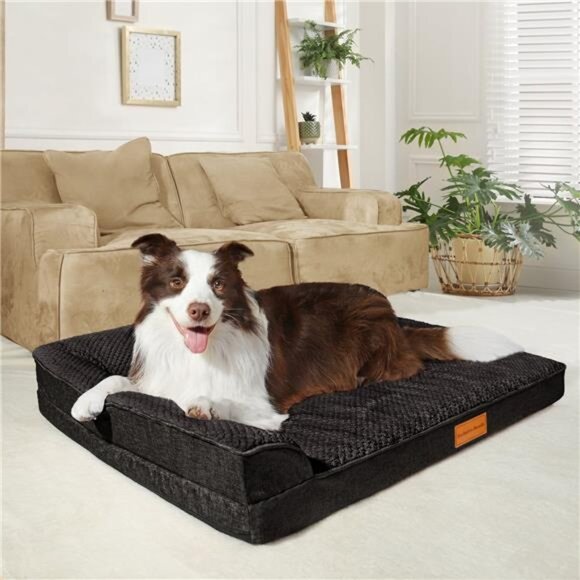 Orthopedic Pet Bed for Medium Dogs, 36"X24"Waterproof L Shaped Dog Bed Washable - Picture 3 of 7